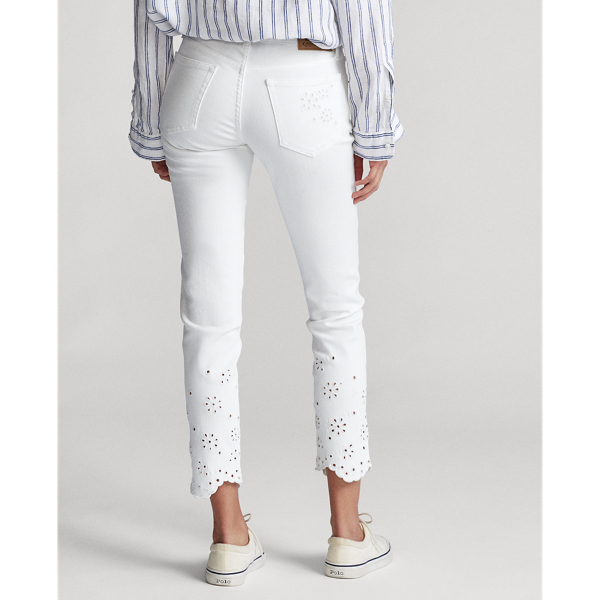 White Tompkins Skinny Crop Jeans Polo Ralph Lauren 5