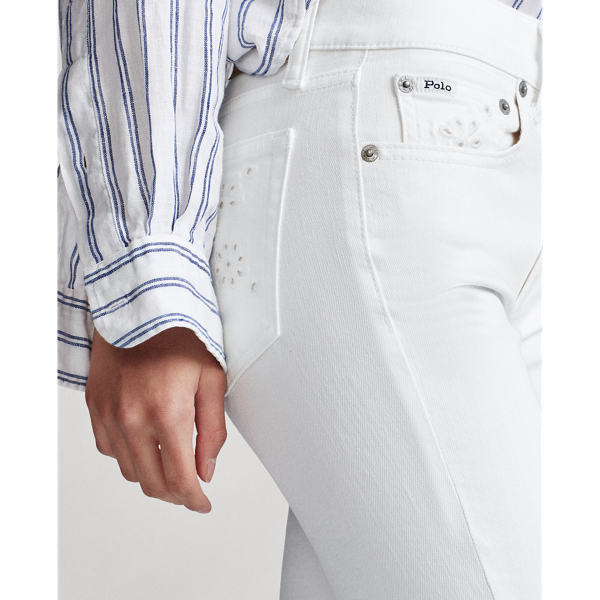 White Tompkins Skinny Crop Jeans Polo Ralph Lauren 6