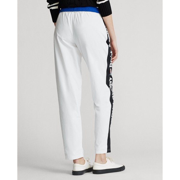 Ceramic White/Polo Black Stripe-Trim Tracksuit Trouser Polo Ralph Lauren 5