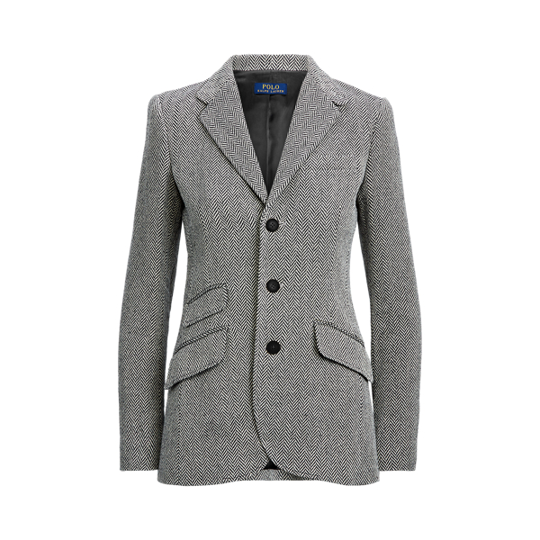 Ralph lauren women's herringbone blazer online