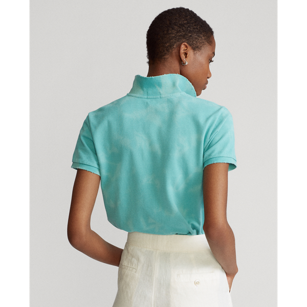 Deep Seafoam Classic Fit Frayed Polo Shirt Polo Ralph Lauren 4