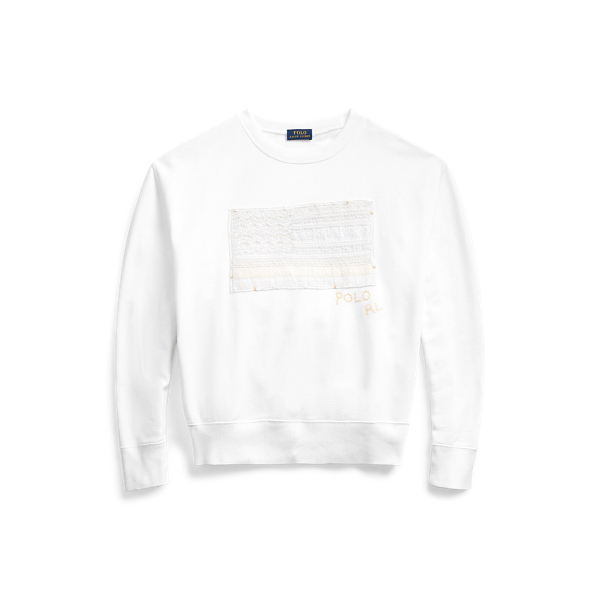 White Flag Fleece Sweatshirt Polo Ralph Lauren 2