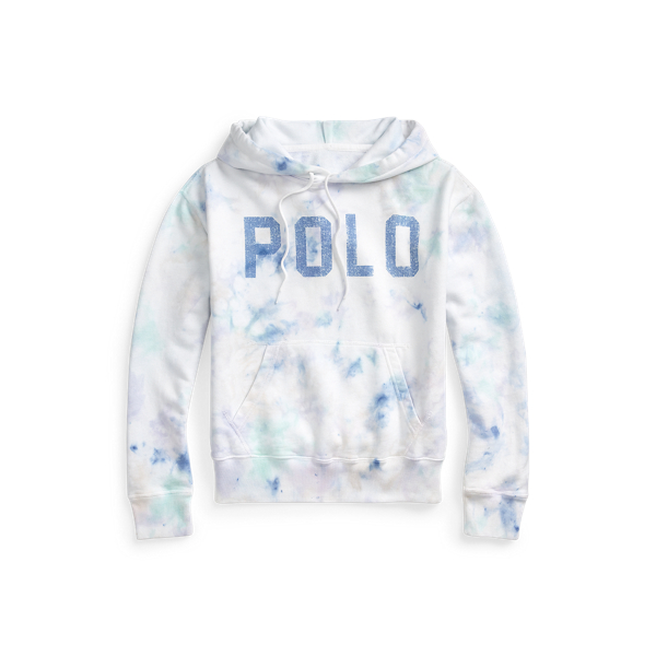 Sweat &agrave; capuche en molleton tie-dye Polo Ralph Lauren en 1