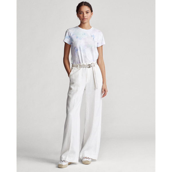 Pastel Paintsplatter Tie-Dye Jersey Tee Polo Ralph Lauren 3