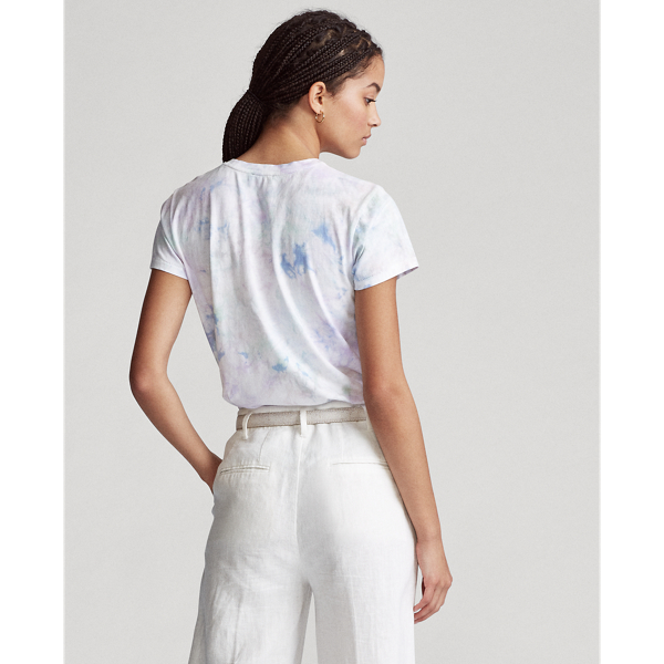 Pastel Paintsplatter Tie-Dye Jersey Tee Polo Ralph Lauren 4