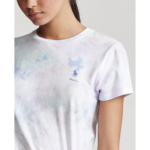 Pastel Paintsplatter Tie-Dye Jersey Tee Polo Ralph Lauren 5