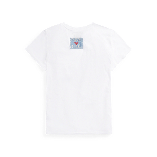 White Patchwork Flag Cotton Tee Polo Ralph Lauren 2