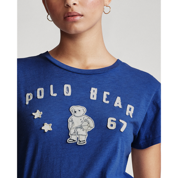 Royal Navy Polo Bear Patch Jersey Tee Polo Ralph Lauren 5