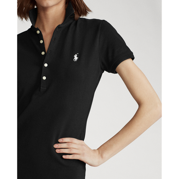 Polo Black/Multi Tie-Dye Polo Shirt Dress Polo Ralph Lauren 6