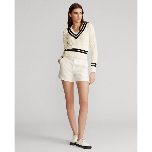 Cream/Black Beaded Cricket Jumper Polo Ralph Lauren 3