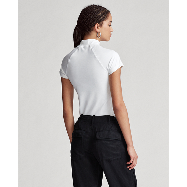 White Polo Sport Cropped Tee Polo Ralph Lauren 4