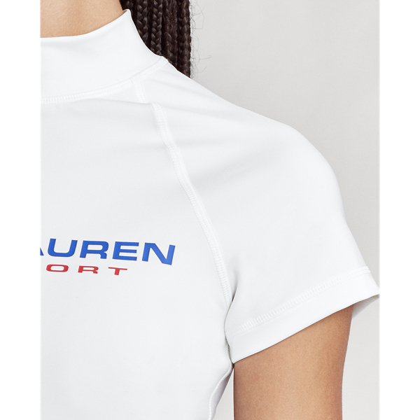 White Polo Sport Cropped Tee Polo Ralph Lauren 5