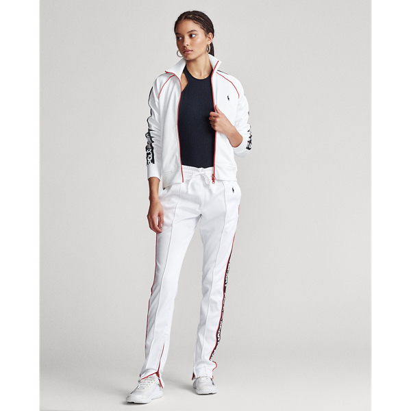 White Fleece Track Jacket Polo Ralph Lauren 3
