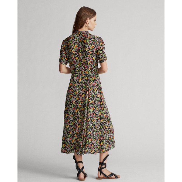 Multicolour Floral Floral Short-Sleeve Dress Polo Ralph Lauren 4