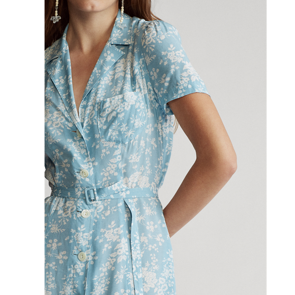 Blooming Bouquet Floral Crepe Midi Dress Polo Ralph Lauren 6