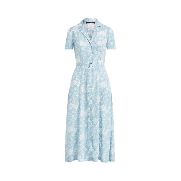 Floral Crepe Midi Dress Polo Ralph Lauren 1