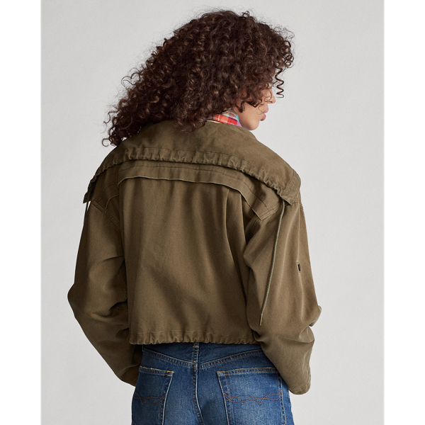 Canopy Olive Drawcord Cotton Twill Jacket Polo Ralph Lauren 5