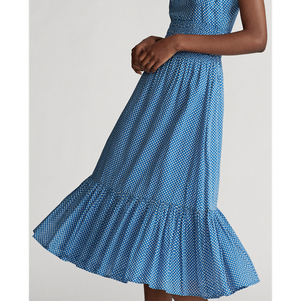 Mini Blue Star Print Star-Print Cotton Dress Polo Ralph Lauren 5