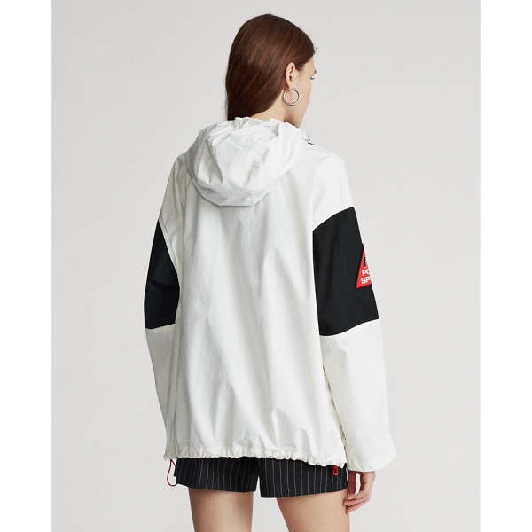 Ceramic White/Polo Black Cotton Hooded Jacket Polo Ralph Lauren 6
