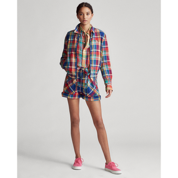 Blue/Red Madras Reversible Madras Jacket Polo Ralph Lauren 4