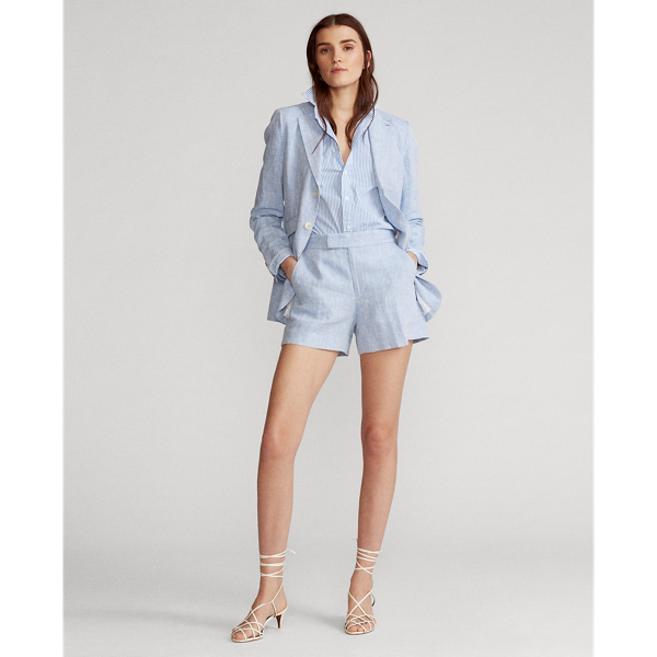 Austin Blue Linen Blazer Polo Ralph Lauren 4