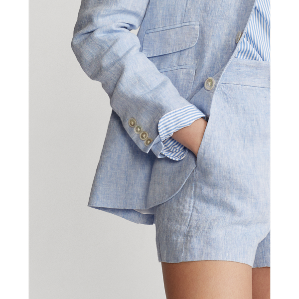 Austin Blue Linen Blazer Polo Ralph Lauren 5