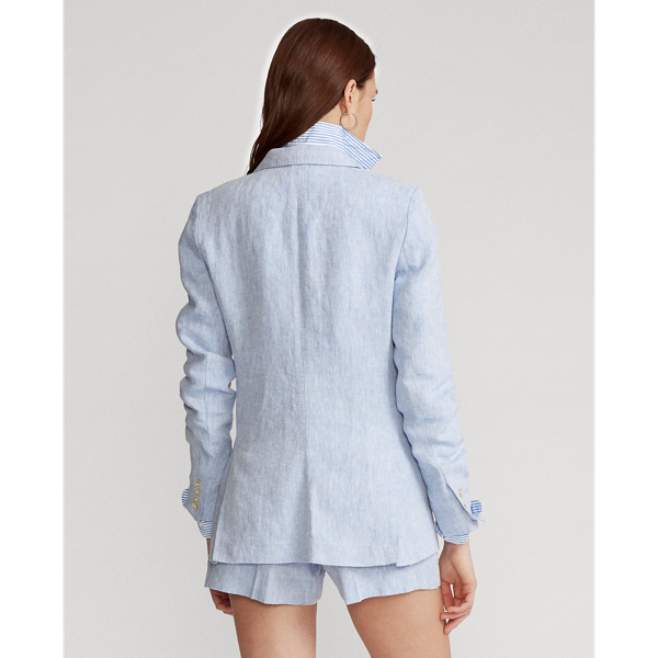 Austin Blue Linen Blazer Polo Ralph Lauren 6