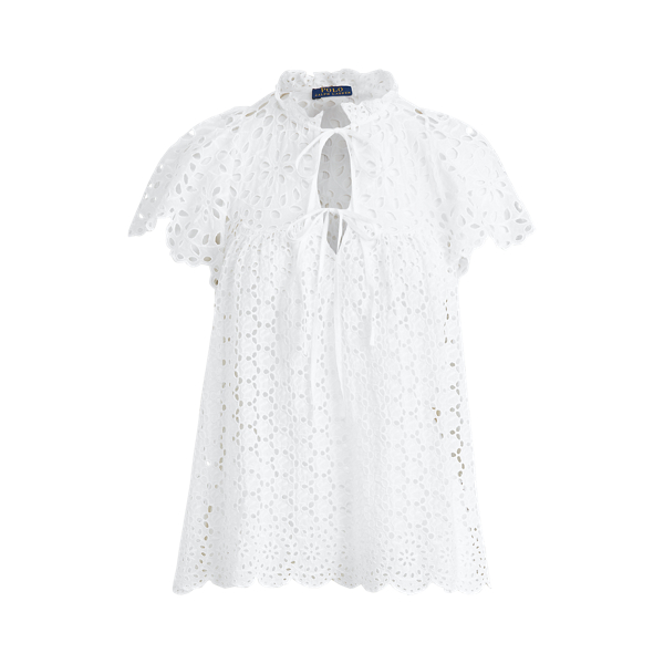 Cotton Eyelet Blouse