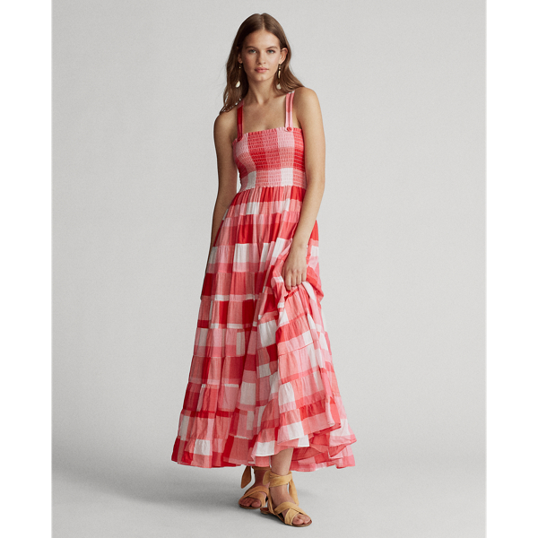 Plaid Cotton Maxidress