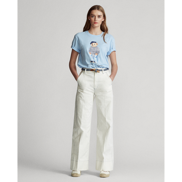 Office Blue Polo Bear Crewneck Tee Polo Ralph Lauren 3