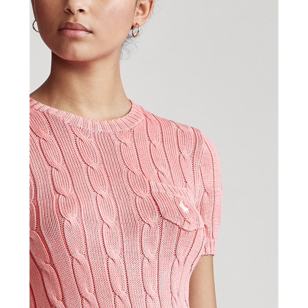 Cottage Rose Cable Short-Sleeve Jumper Polo Ralph Lauren 5