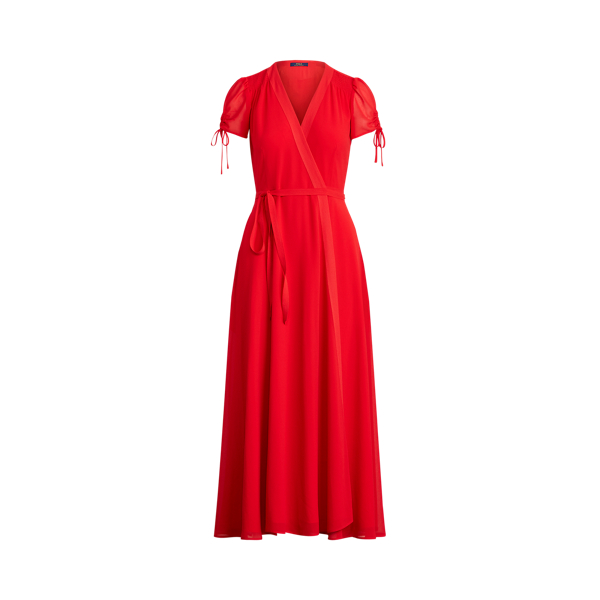 Crepe Wrap Dress Polo Ralph Lauren 1