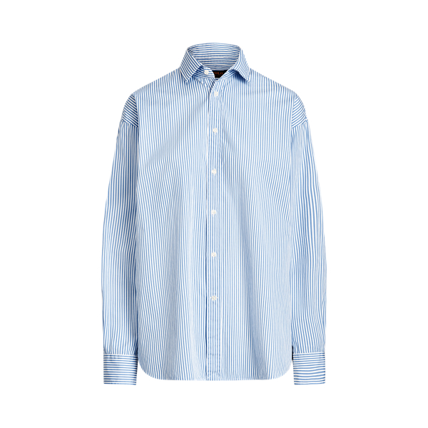 Relaxed Fit Striped Cotton Shirt