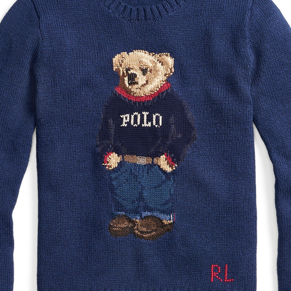 Spring Navy Polo Bear Cotton-Blend Jumper Polo Ralph Lauren 3