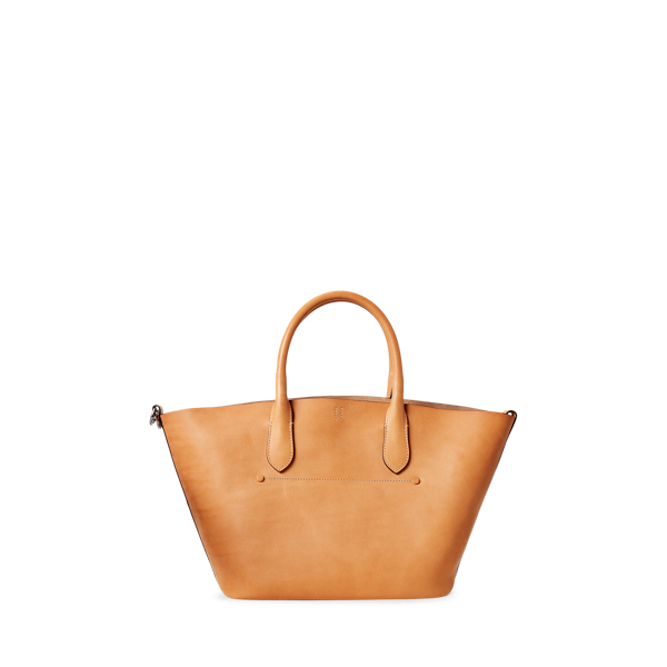 Natural Leather Medium Bellport Tote Polo Ralph Lauren 4