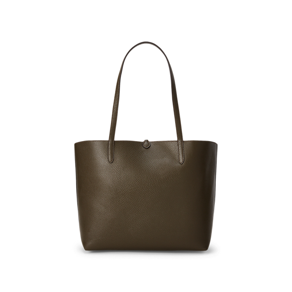 Olive Faux-Leather Reversible Tote Lauren 3