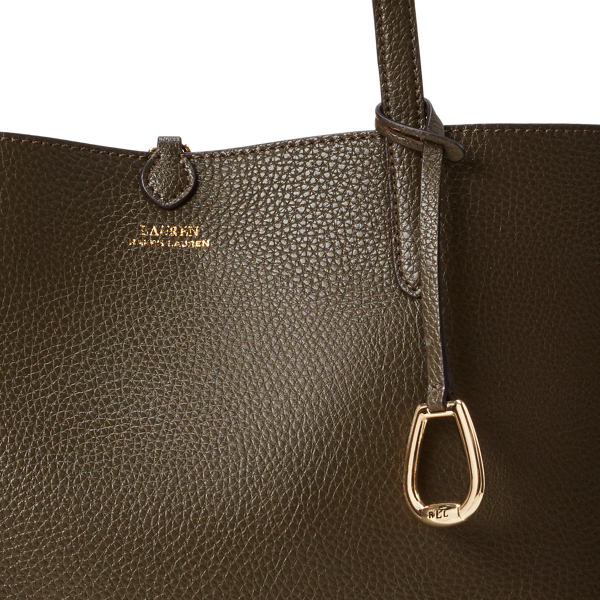 Olive Faux-Leather Reversible Tote Lauren 6