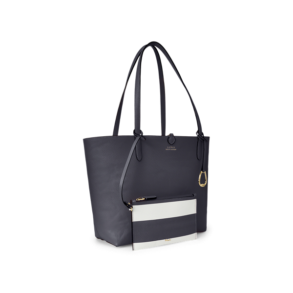 Lauren Navy Faux-Leather Reversible Tote Lauren 2