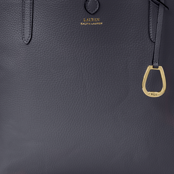 Lauren Navy Faux-Leather Reversible Tote Lauren 6