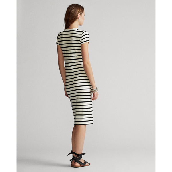 Nevis/Polo Black Striped Cotton Dress Polo Ralph Lauren 5