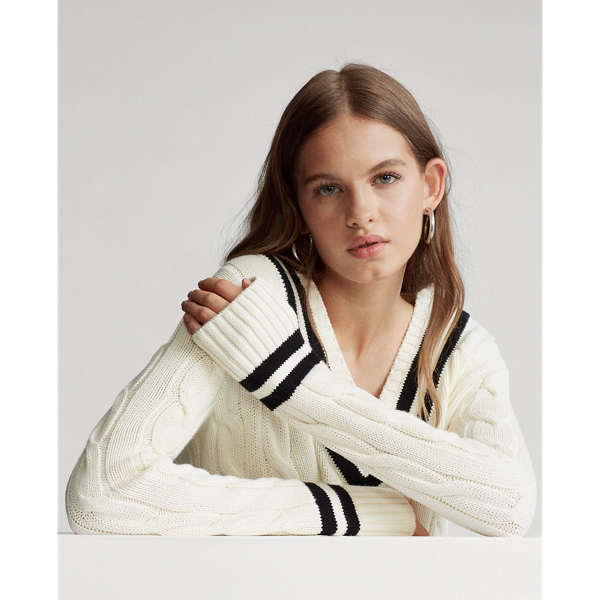 Cream/Black Cricket Jumper Dress Polo Ralph Lauren 9