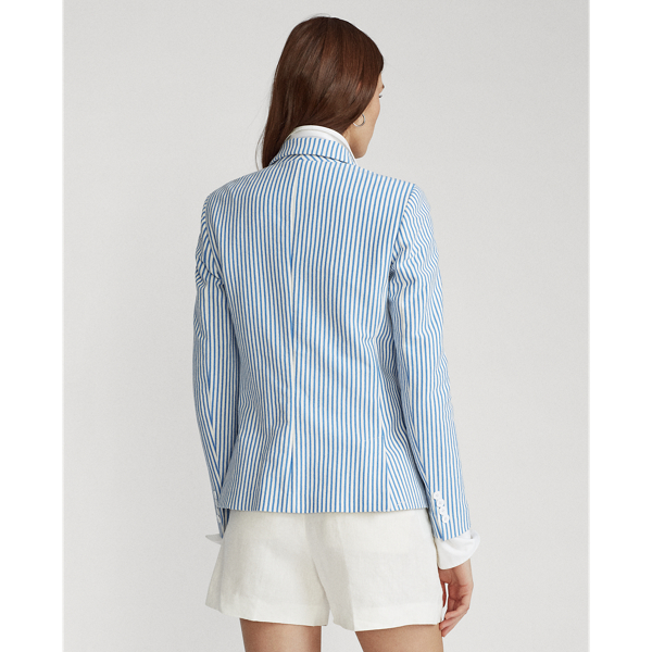 Nevis/New England Blue Striped Cotton Blazer Polo Ralph Lauren 4