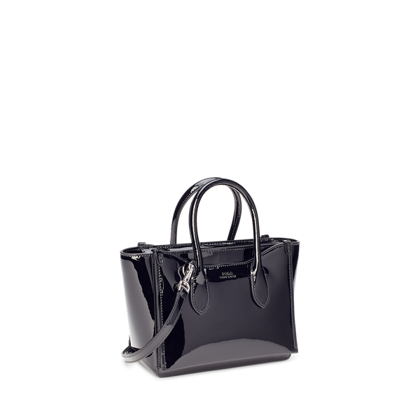 Black Leather Mini Sloane Satchel Polo Ralph Lauren 2