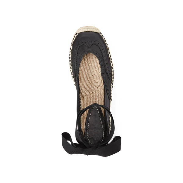 Black Leather Espadrille Polo Ralph Lauren 4