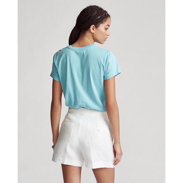 Deep Seafoam Cotton Jersey Crewneck Tee Polo Ralph Lauren 4