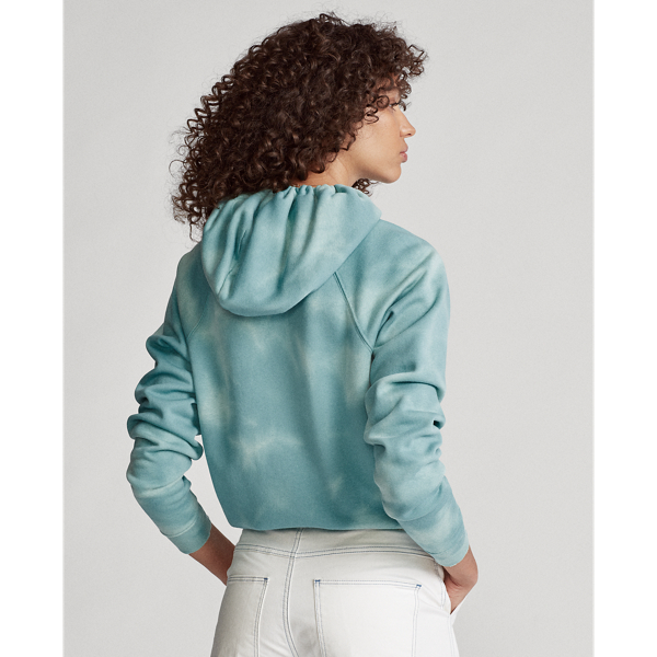 Deep Seafoam Tie-Dye Fleece Full-Zip Hoodie Polo Ralph Lauren 4