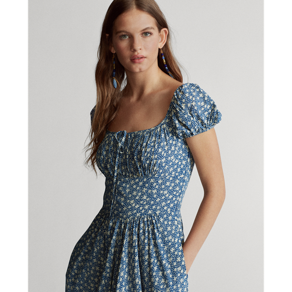 Floral Floral-Print Crepe Dress Polo Ralph Lauren 3