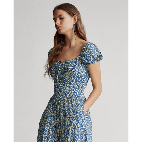 Floral Floral-Print Crepe Dress Polo Ralph Lauren 4