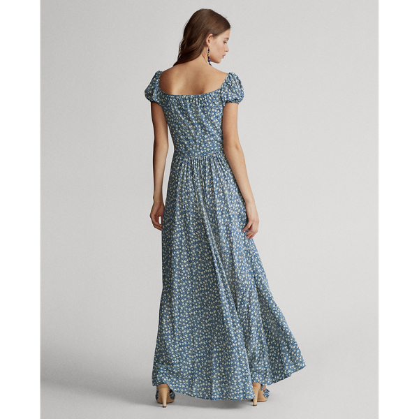 Floral Floral-Print Crepe Dress Polo Ralph Lauren 5