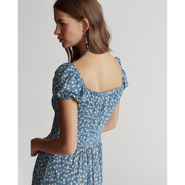 Floral Floral-Print Crepe Dress Polo Ralph Lauren 7